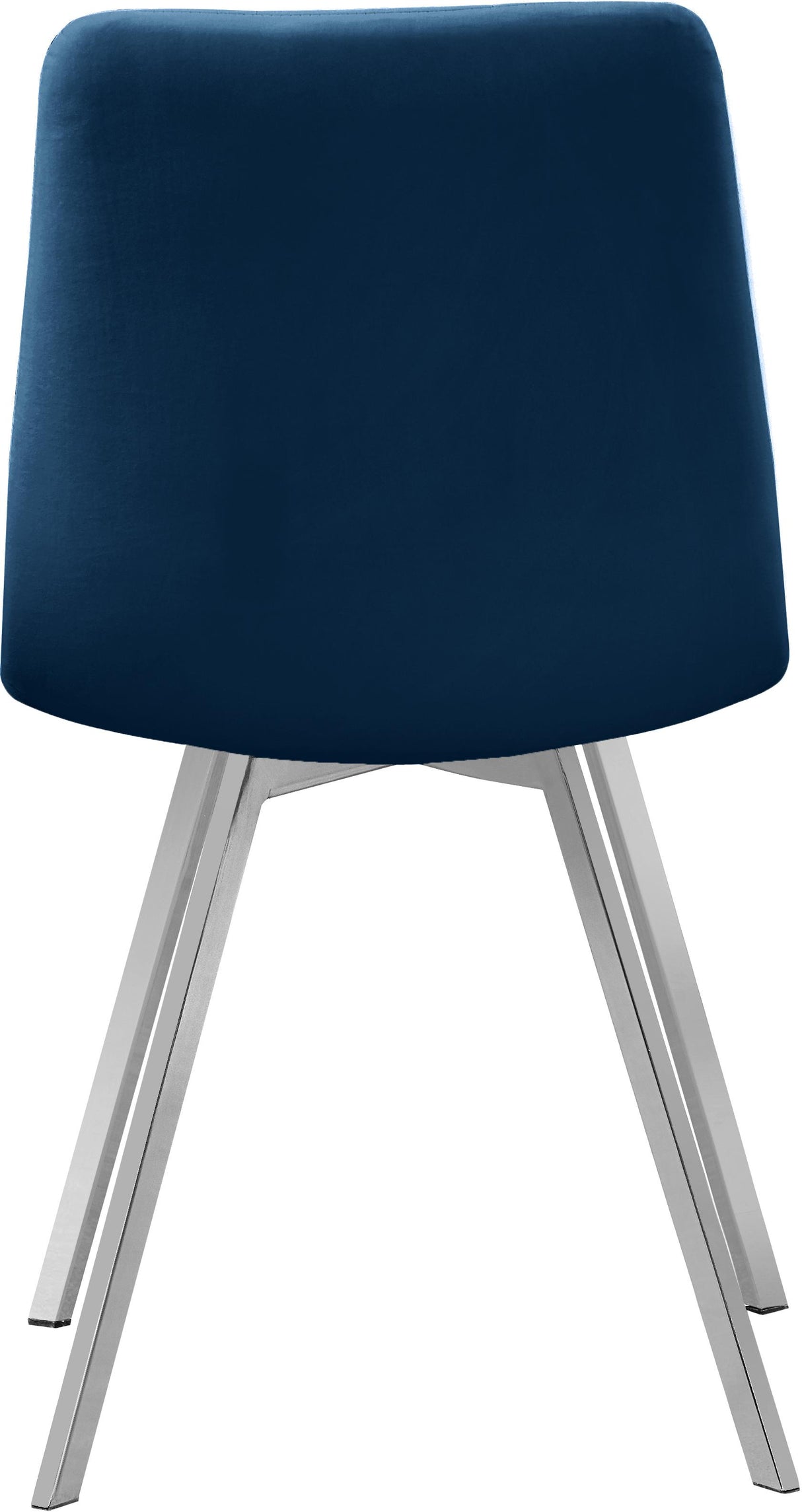 Annie Navy Velvet Dining Chair - galleria furniture outlet
