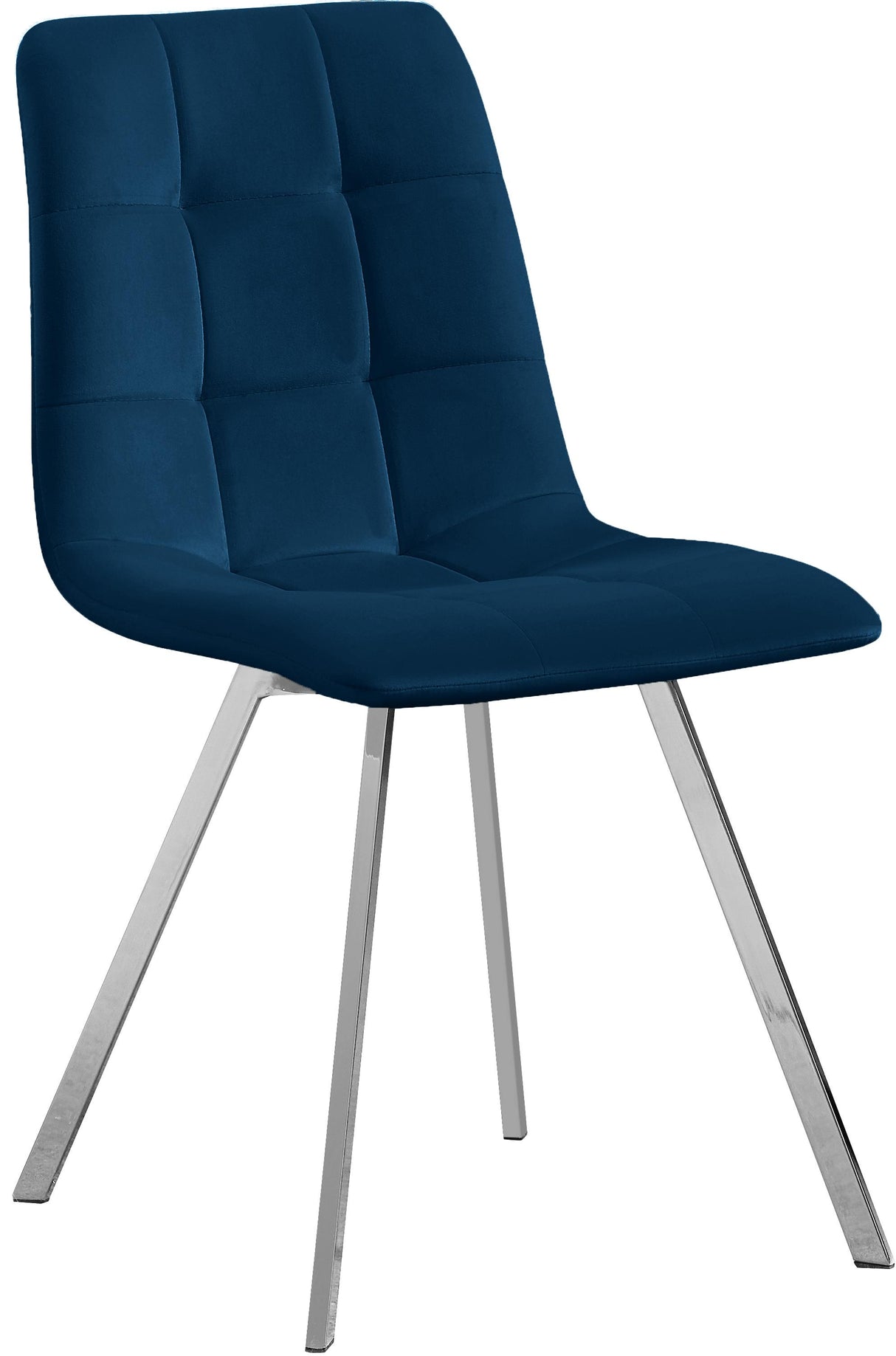 Annie Navy Velvet Dining Chair - galleria furniture outlet