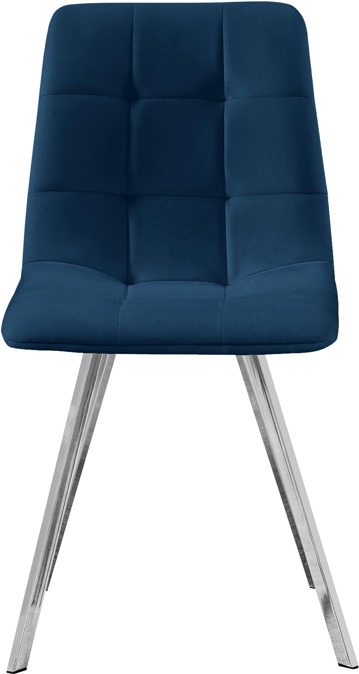 Annie Navy Velvet Dining Chair - galleria furniture outlet