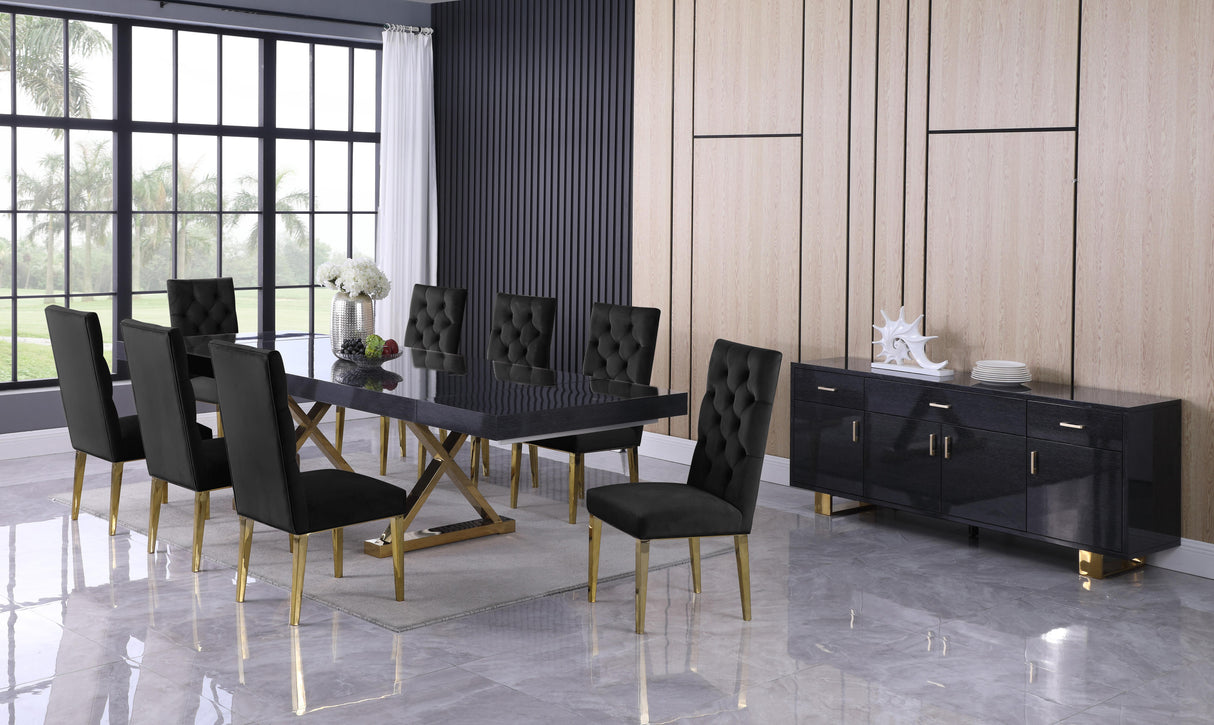 Excel Grey Oak Veneer Lacquer Extendable Dining Table (3 Boxes) - galleria furniture outlet