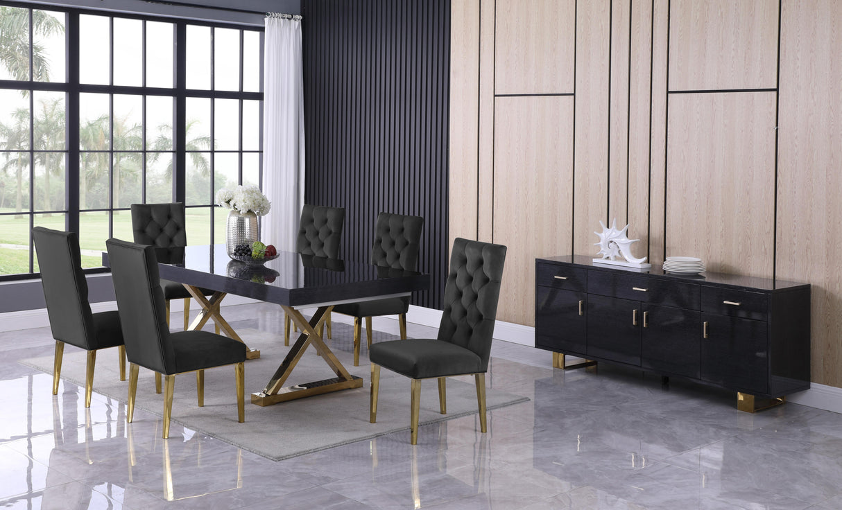 Excel Grey Oak Veneer Lacquer Extendable Dining Table (3 Boxes) - galleria furniture outlet
