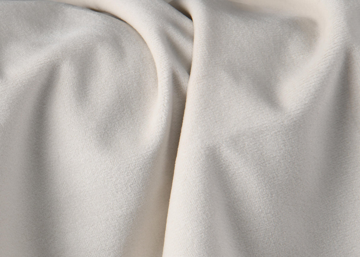 Elly Cream Velvet King Bed - galleria furniture outlet