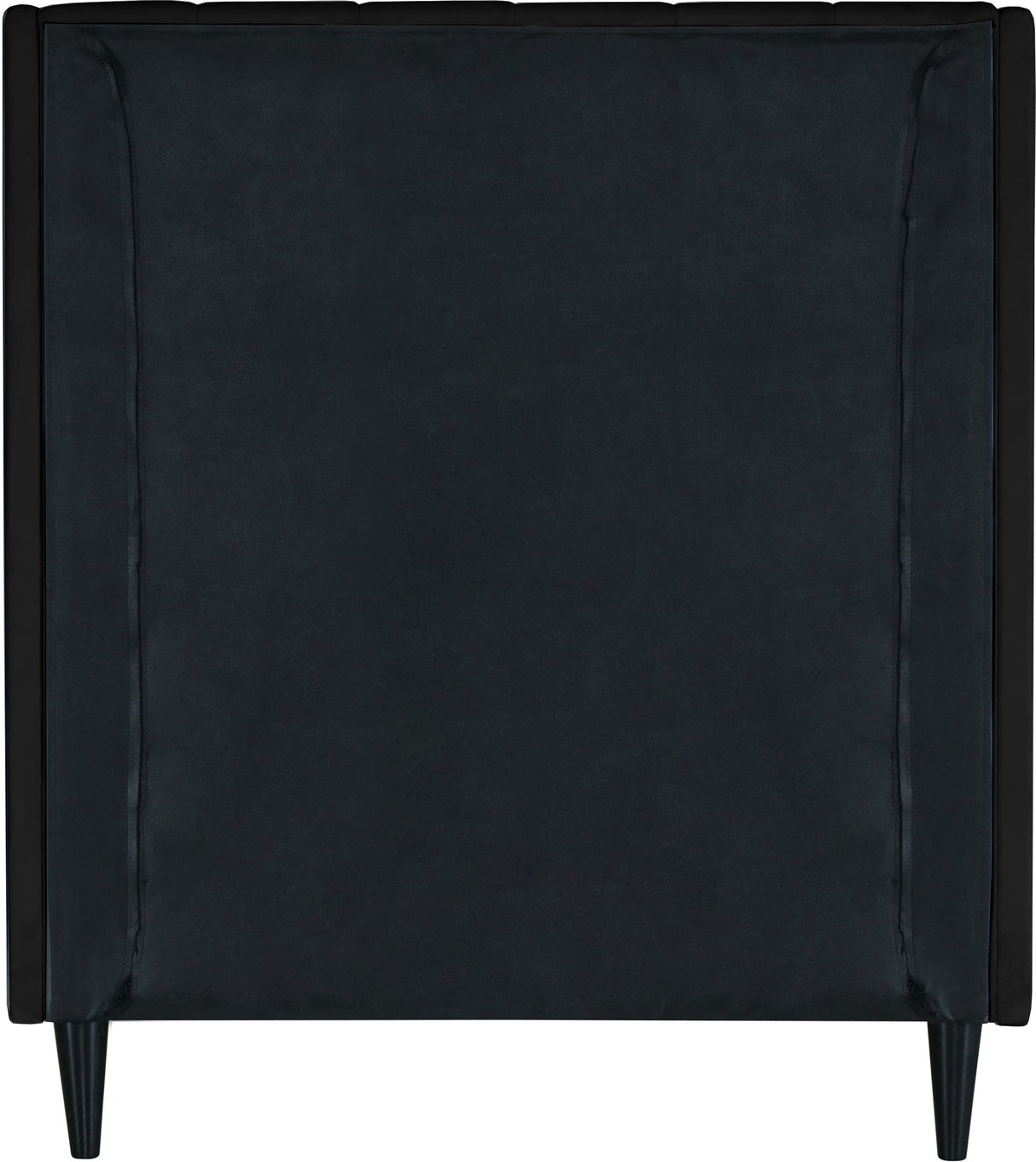 Eva Black Velvet Twin Bed