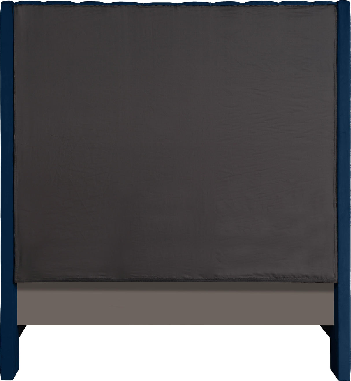 Fritz Navy Velvet Full Bed - galleria furniture outlet