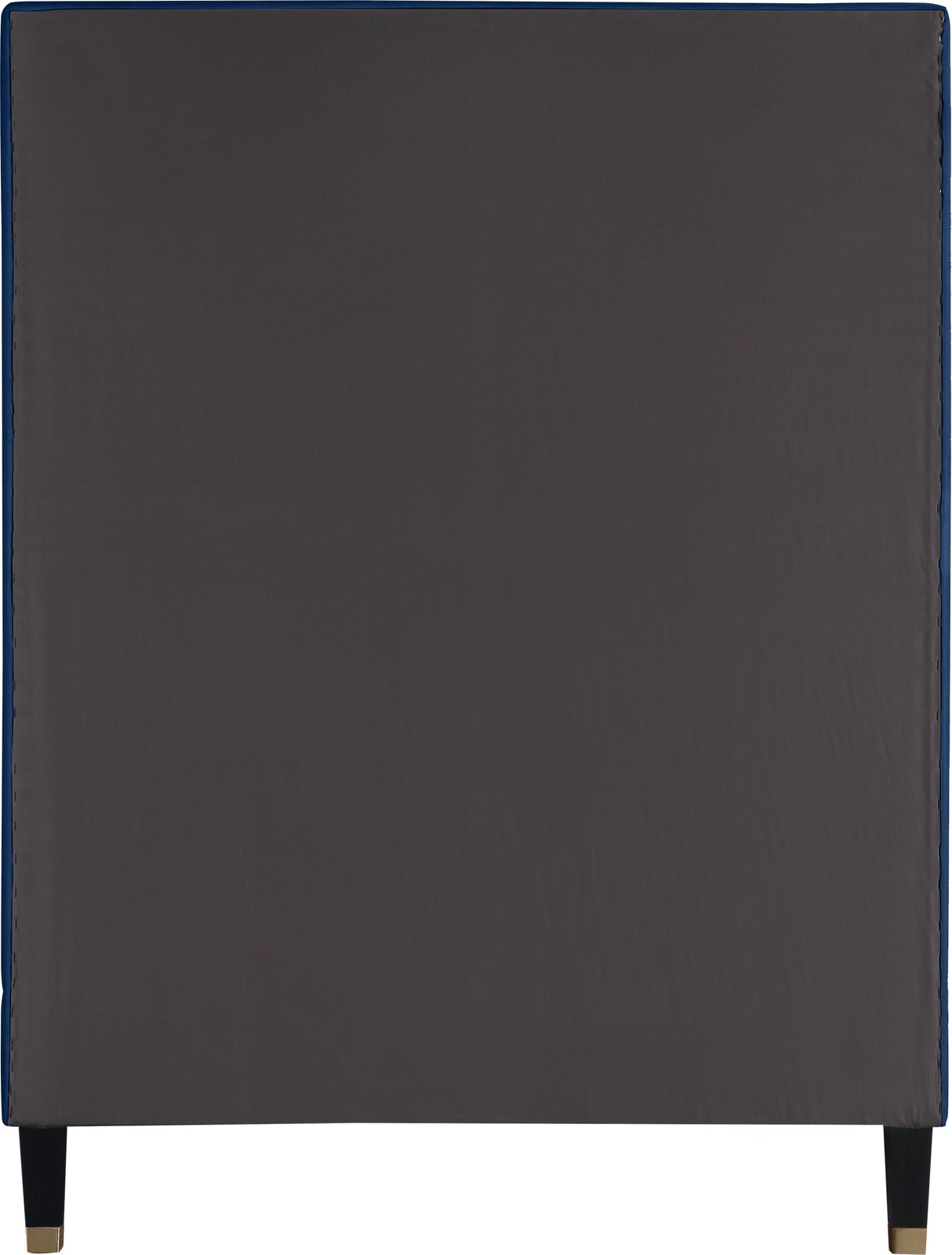 Harlie Navy Velvet Twin Bed