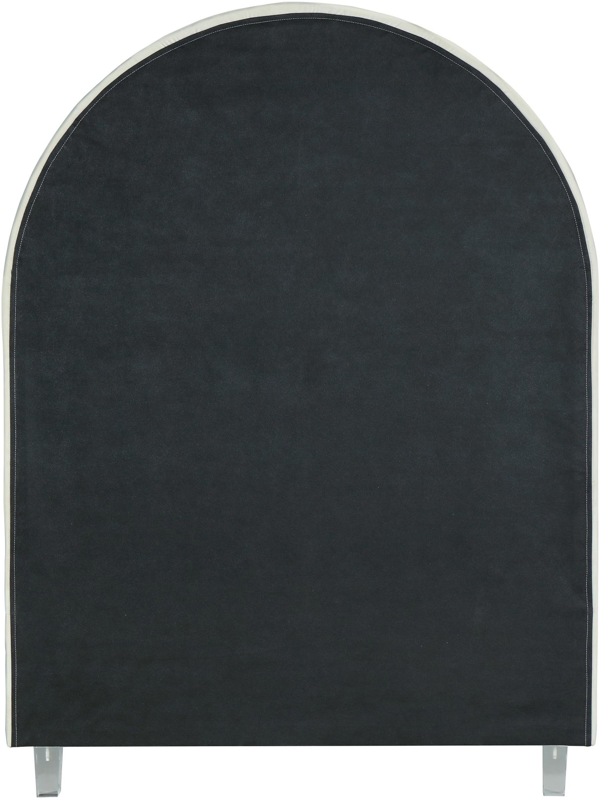 Rainbow Cream Velvet Twin Bed - galleria furniture outlet