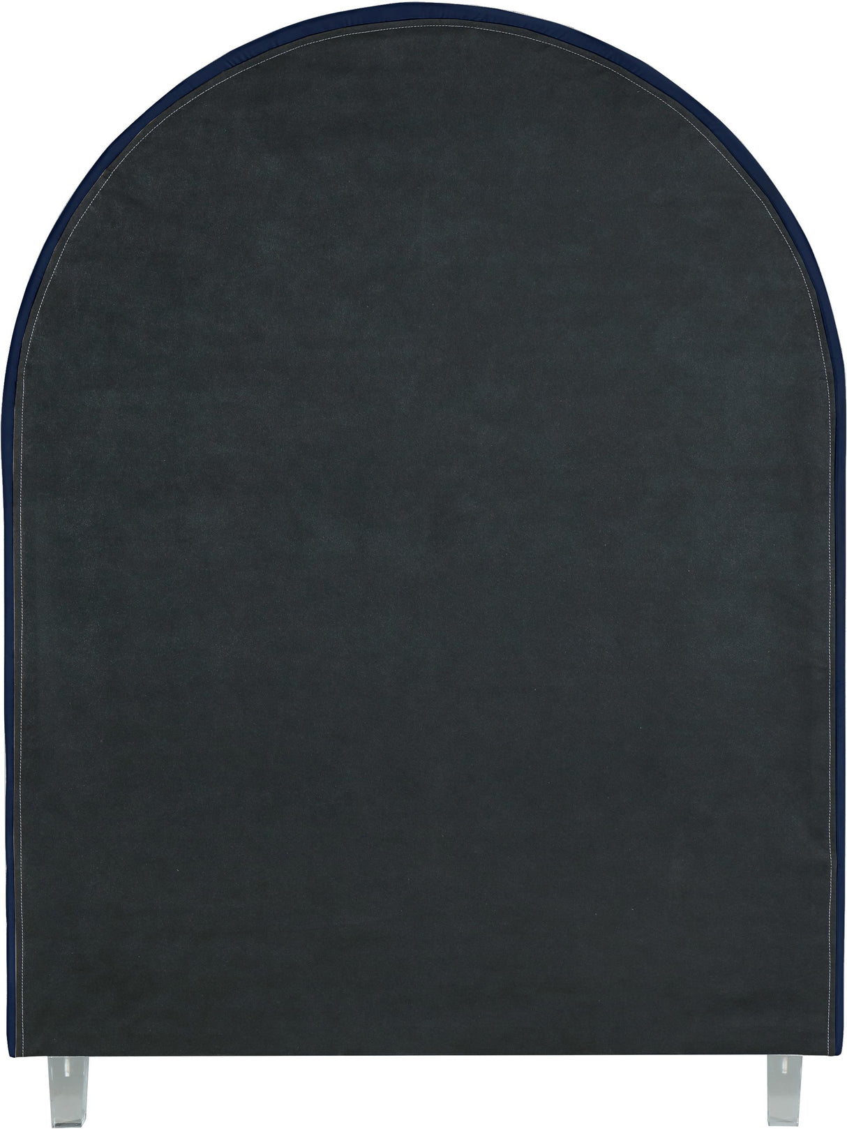 Rainbow Navy Velvet Twin Bed - galleria furniture outlet