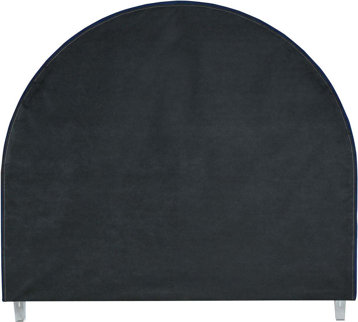 Rainbow Navy Velvet Queen Bed - galleria furniture outlet