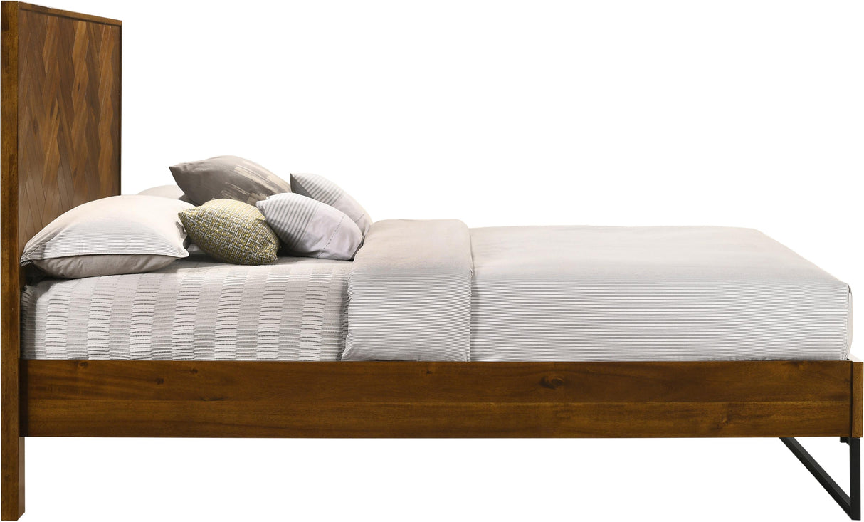 Reed Antique Coffee Queen Bed (3 Boxes) - galleria furniture outlet