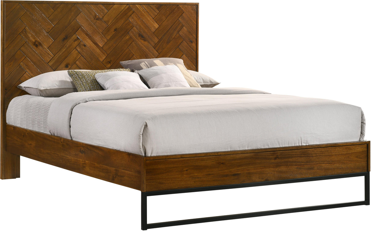 Reed Antique Coffee King Bed (3 Boxes) - galleria furniture outlet