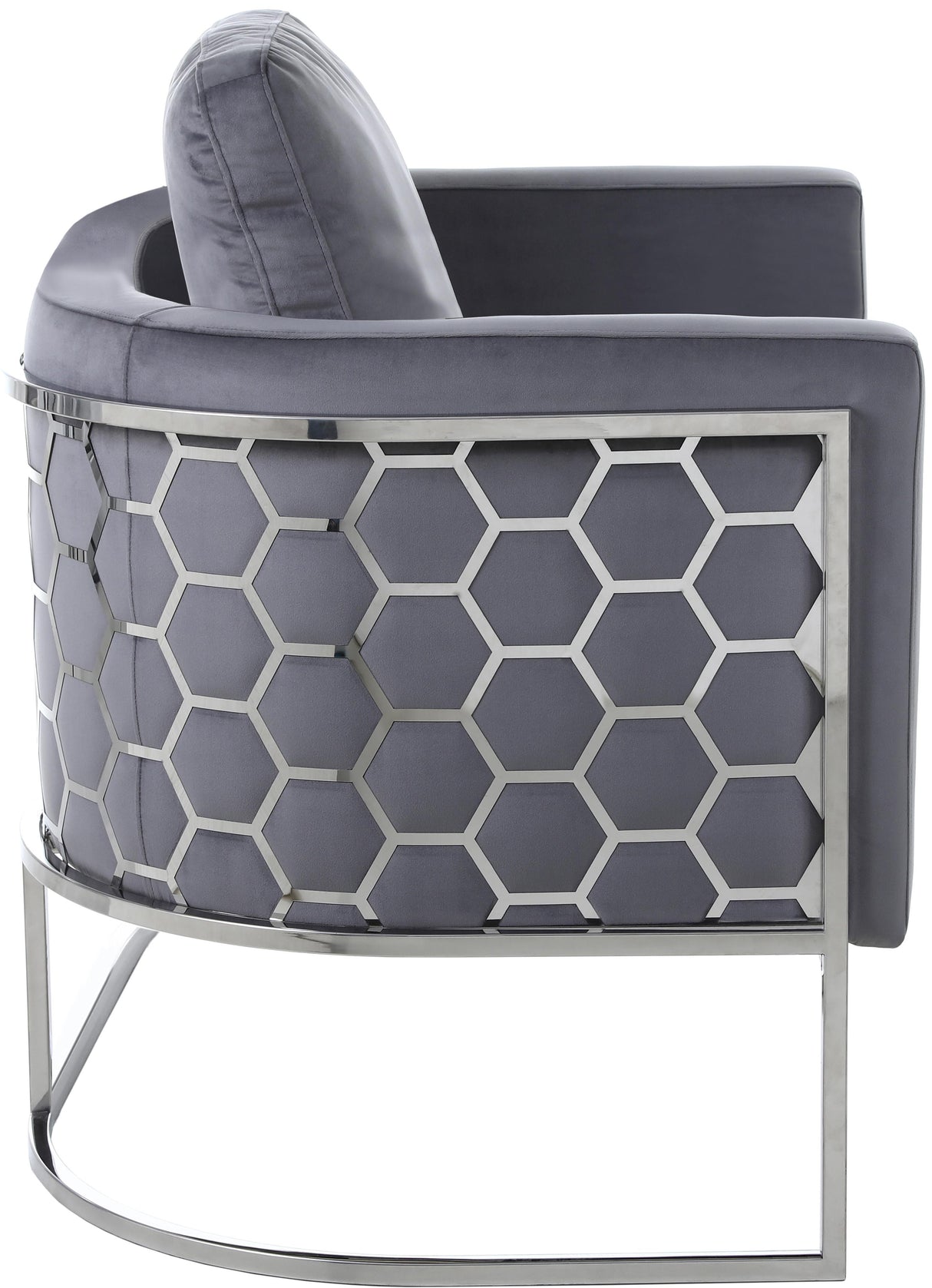 Casa Grey Velvet Loveseat - galleria furniture outlet