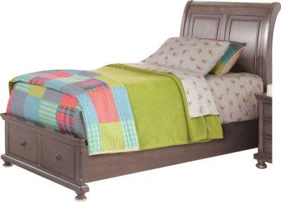 New Classic Furniture Allegra Youth Twin Storage Bed in Pewter