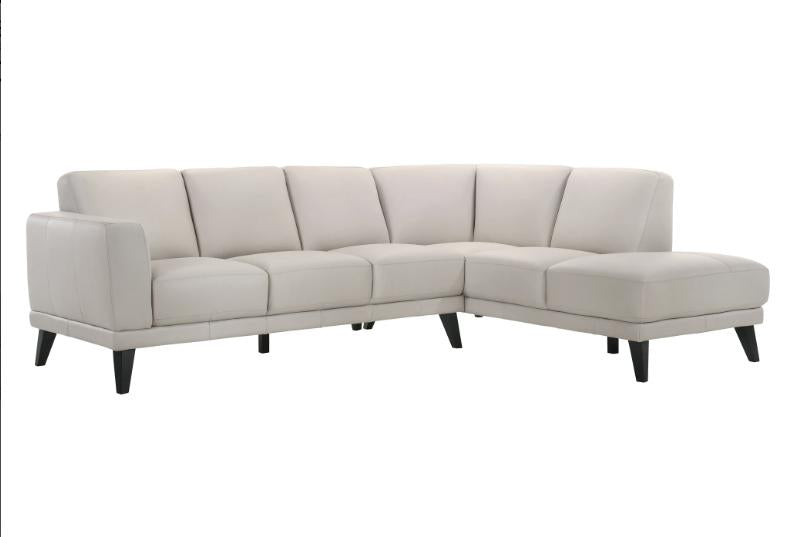 New Classic Altamura Sectional w/ LAF 3 Seat Sofa in Mist Gray - galleria furniture outlet