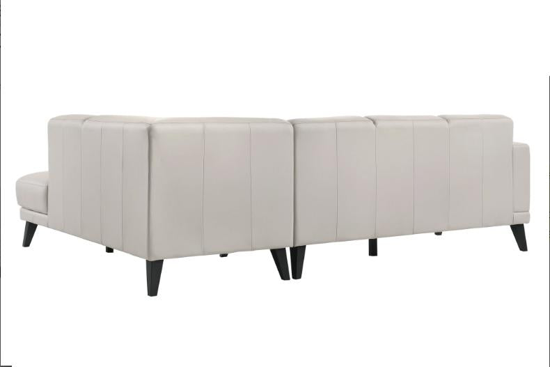 New Classic Altamura Sectional w/ LAF 3 Seat Sofa in Mist Gray - galleria furniture outlet