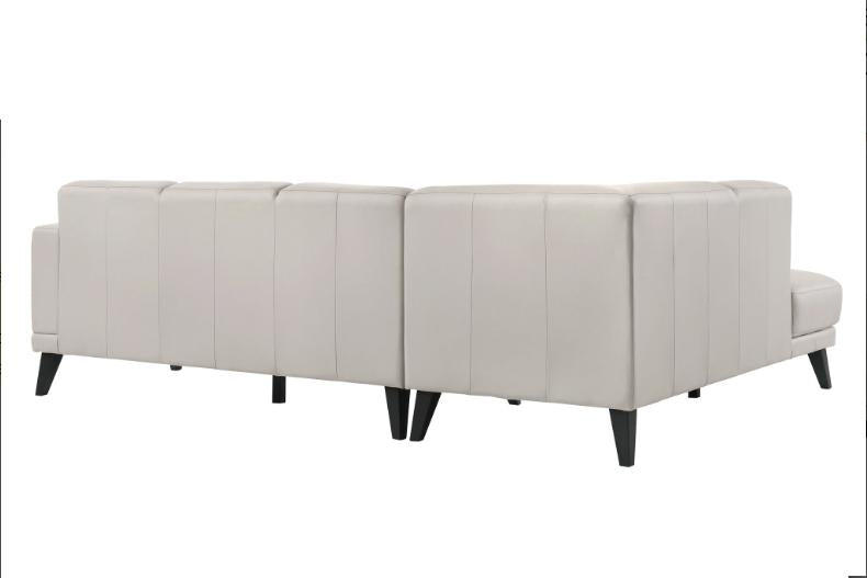 New Classic Altamura Sectional w/ RAF 3 Seat Sofa in Mist Gray - galleria furniture outlet