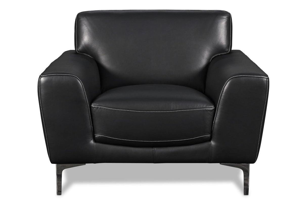 New Classic Carrara Chair in Black - galleria furniture outlet