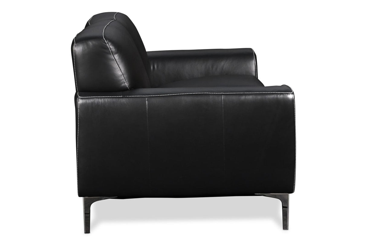New Classic Carrara Loveseat in Black - galleria furniture outlet