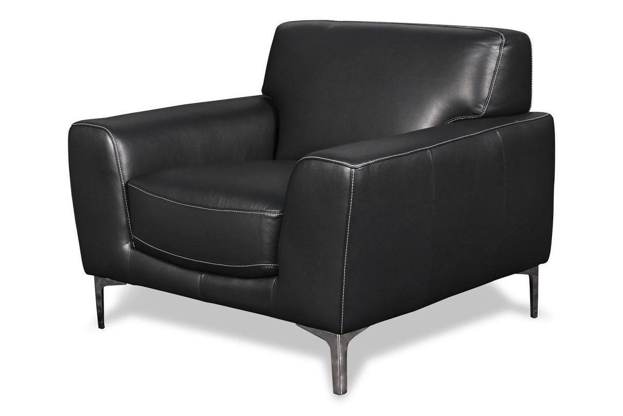New Classic Carrara Chair in Black - galleria furniture outlet