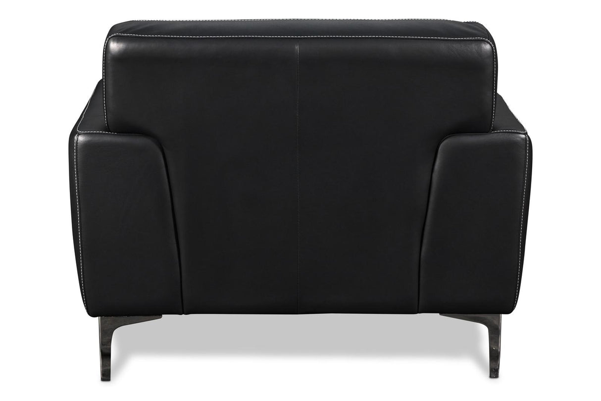 New Classic Carrara Chair in Black - galleria furniture outlet
