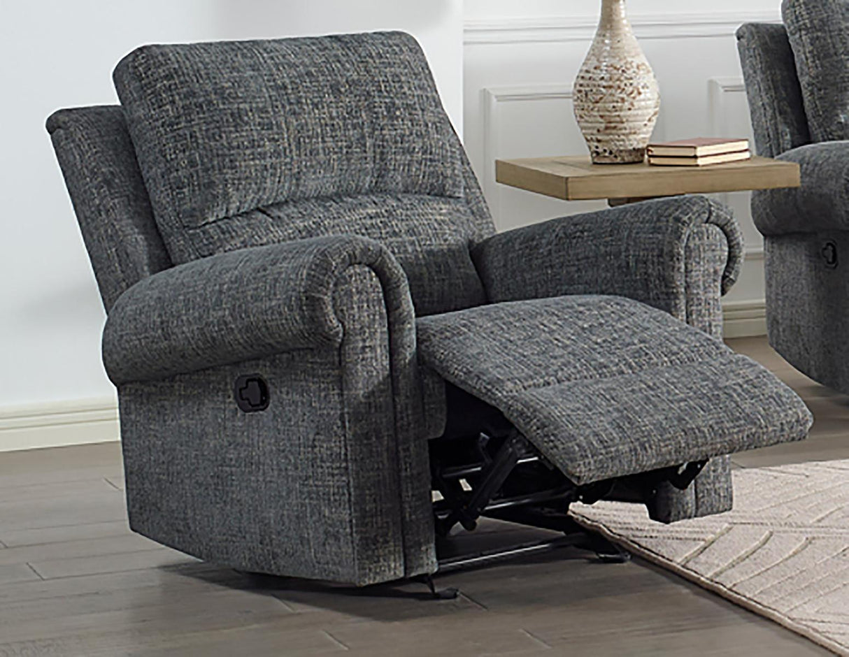 New Classic Furniture Connor Glider Recliner in Gray - galleria furniture outlet