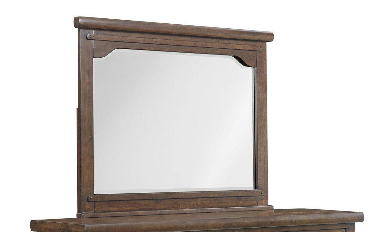New Classic Furniture Fairfax Mirror in Medium Oak