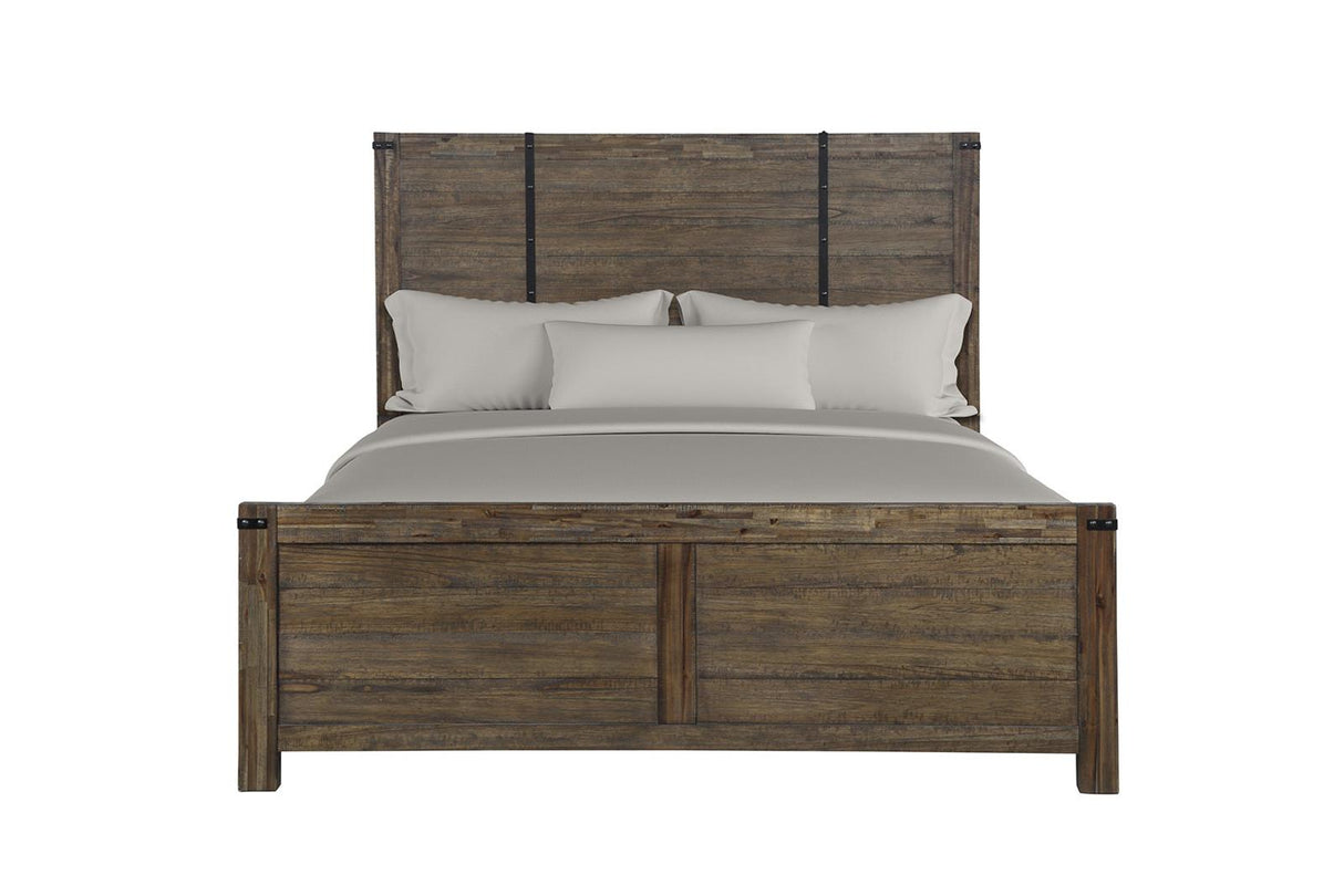 New Classic Furniture Galleon California King Bed in Weathered Walnut
