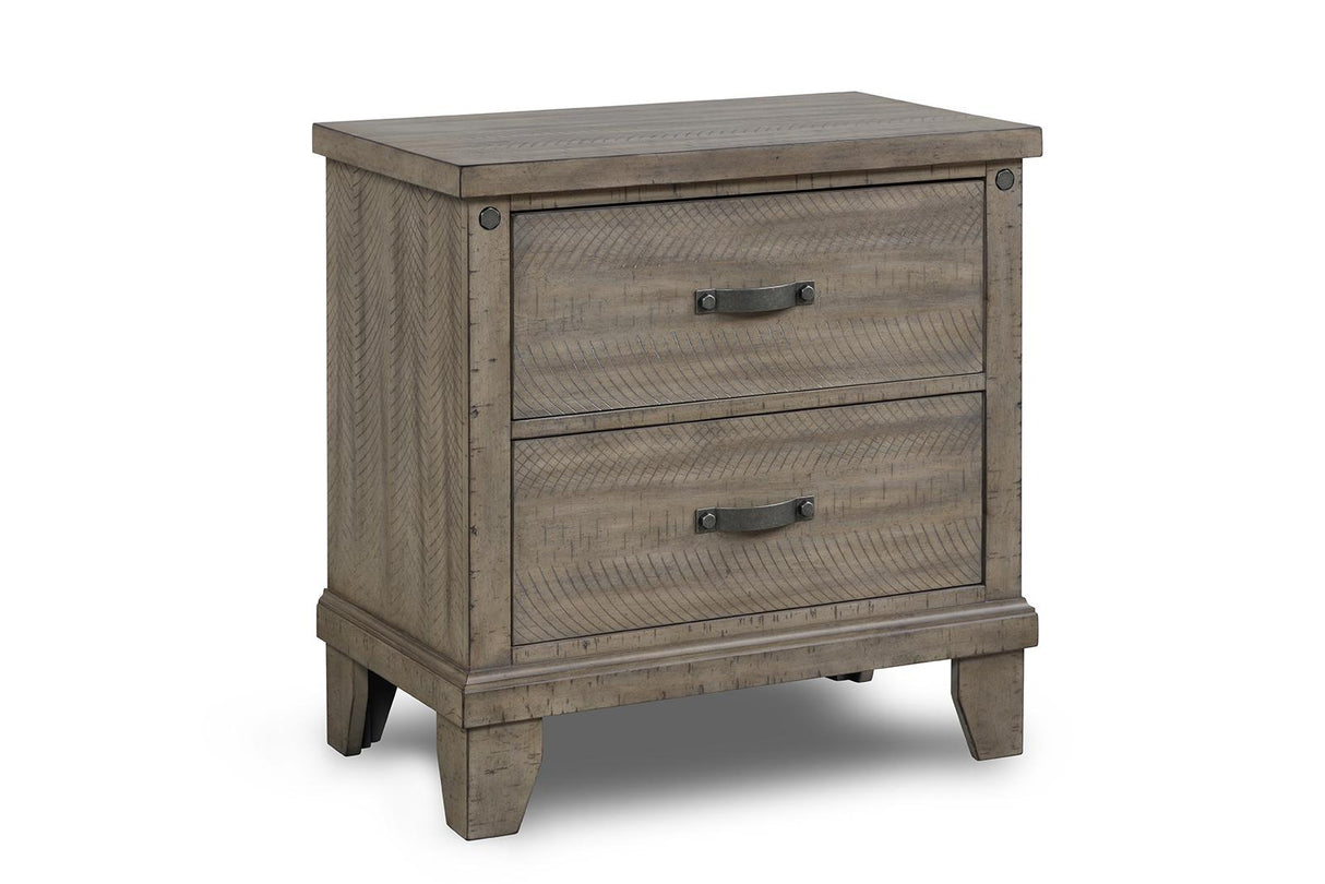 New Classic Furniture Marwick 2 Drawer Nightstand in Sand