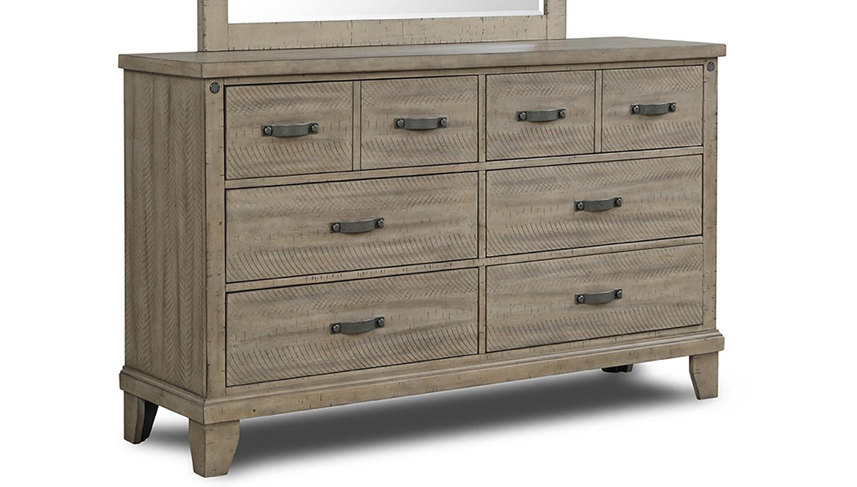 New Classic Furniture Marwick 8 Drawer Dresser in Sand