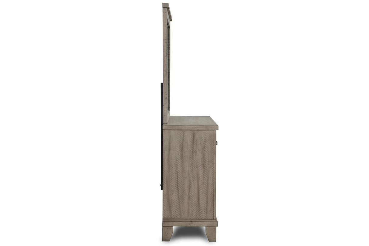 New Classic Furniture Marwick 8 Drawer Dresser in Sand
