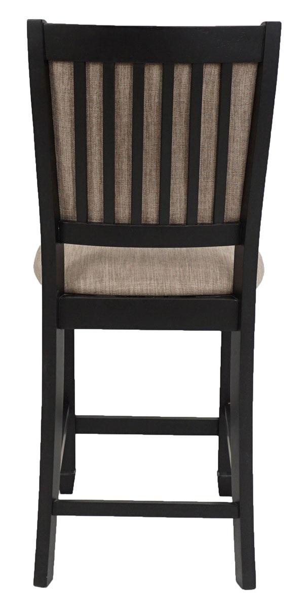 New Classic Furniture Prairie Point Counter Height Chair in Black (Set of 2) - galleria furniture outlet