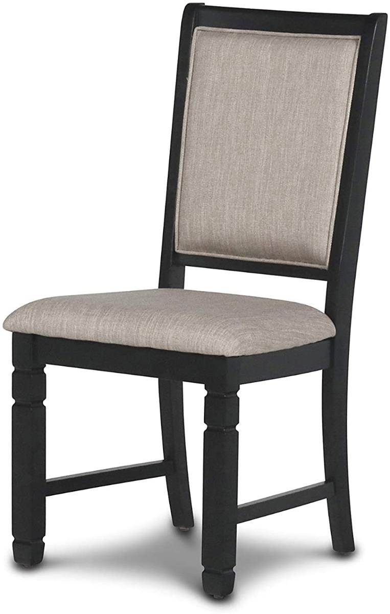 New Classic Furniture Prairie Point Side Chair in Black (Set of 2) - galleria furniture outlet