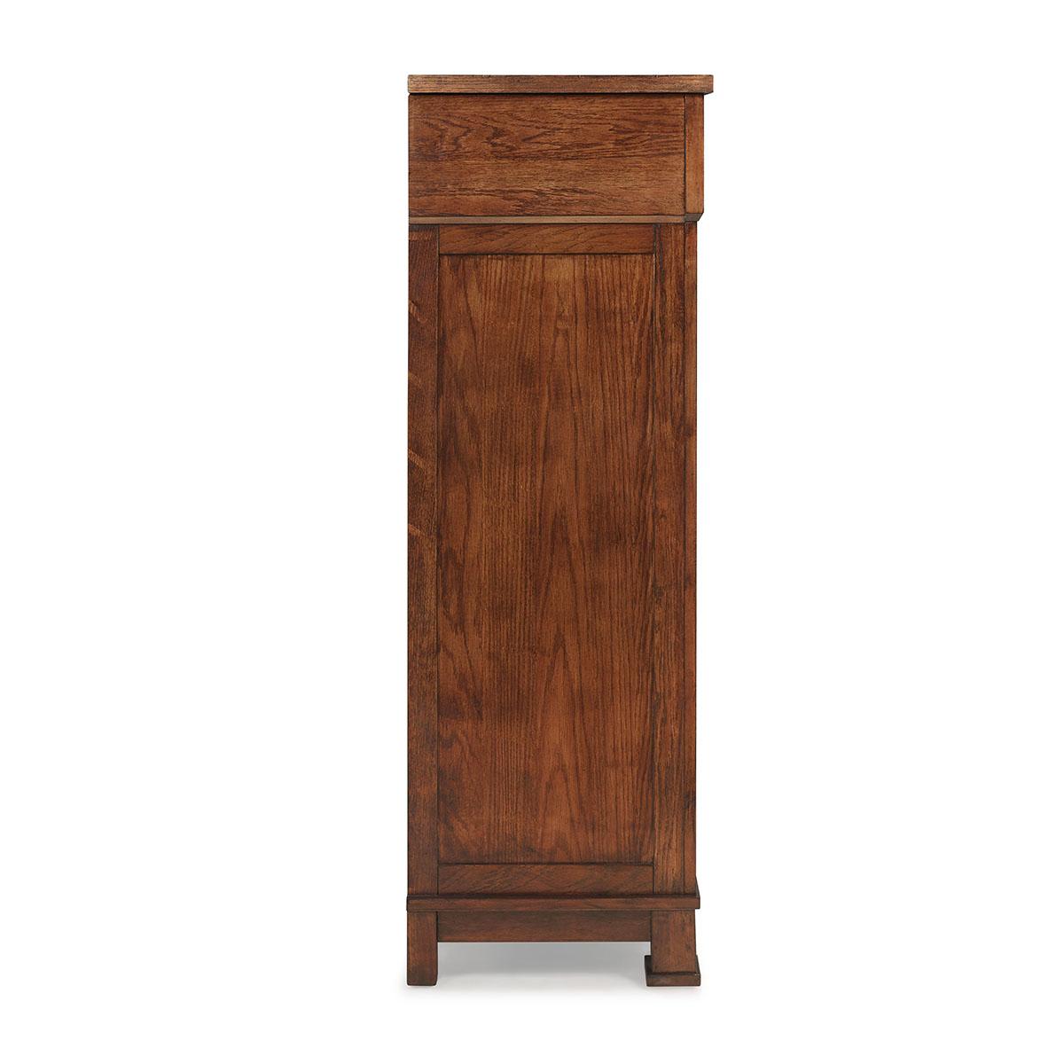 New Classic Furniture Providence 5 Drawer Lift Top Chest in Dark Oak - galleria furniture outlet