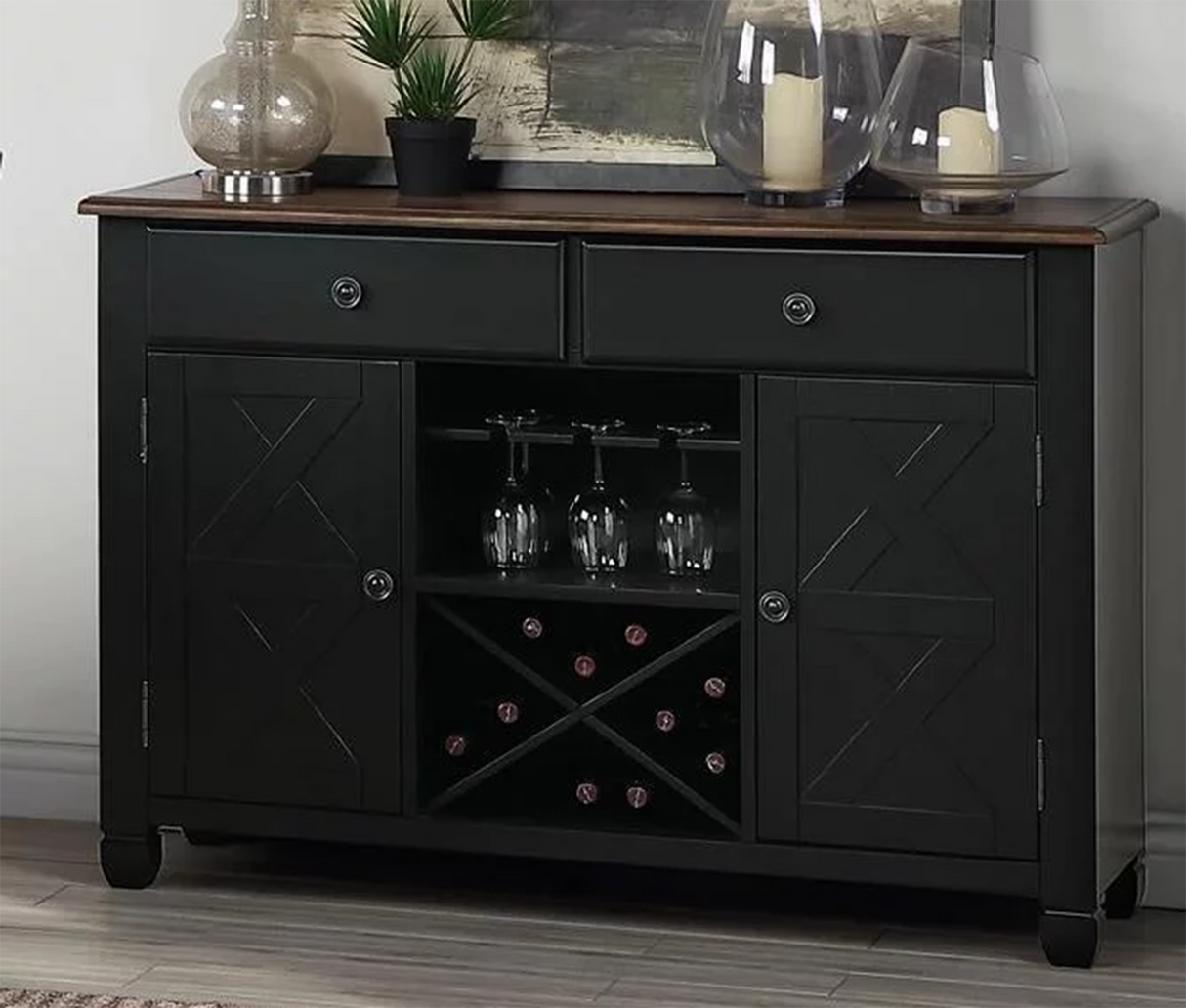 New Classic Furniture Prairie Point Server in Black