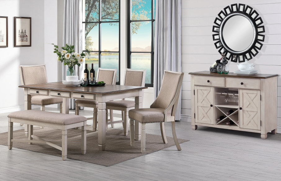 New Classic Furniture Prairie Point Server in White - galleria furniture outlet