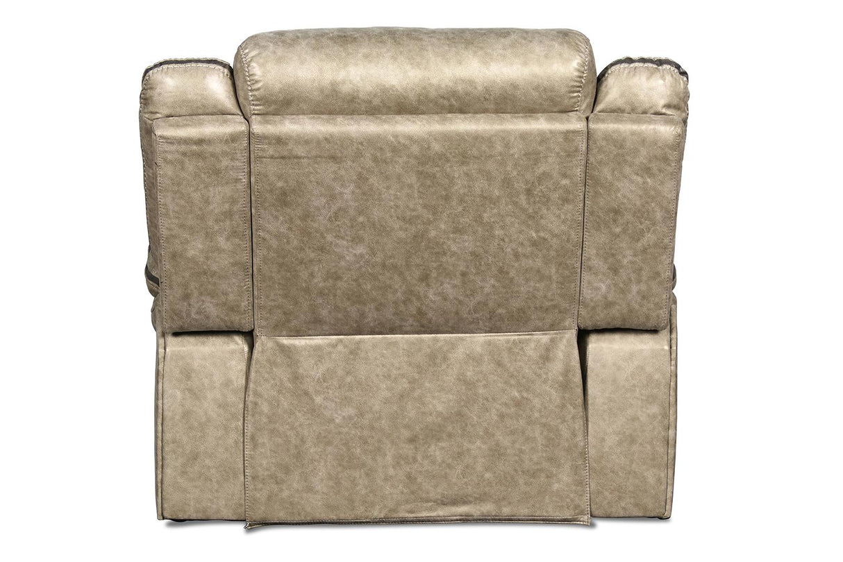 New Classic Furniture Roswell Swivel Glider Recliner in Pewter - galleria furniture outlet
