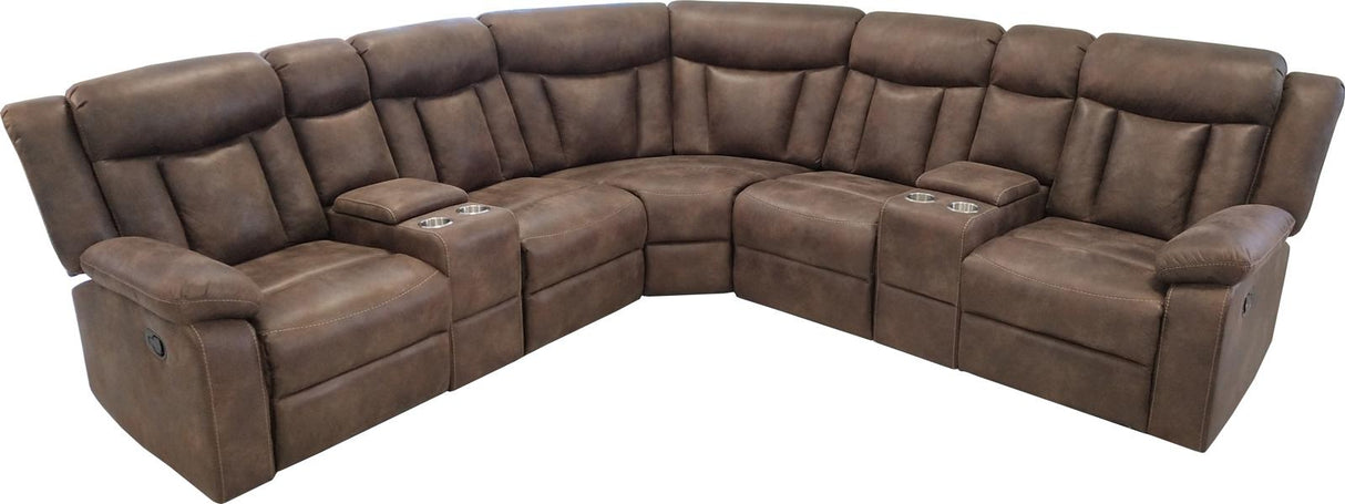 New Classic Stewart Sectional Living Room Set in Adobe - galleria furniture outlet