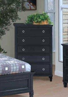New Classic Tamarack 5-Drawer Chest in Black