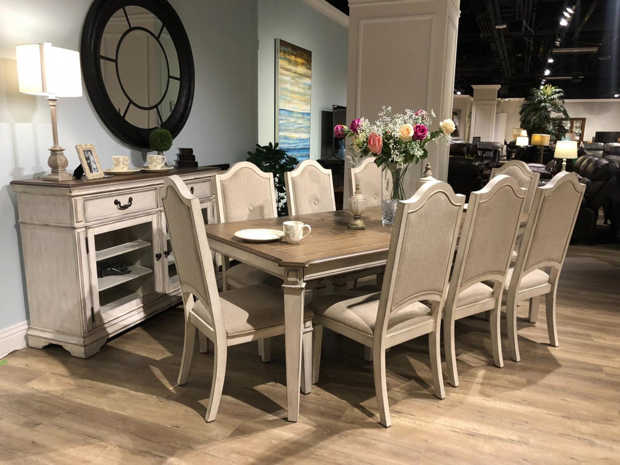 New Classic Furniture Anastasia Side Chair in Antique Bisque (Set of 2)