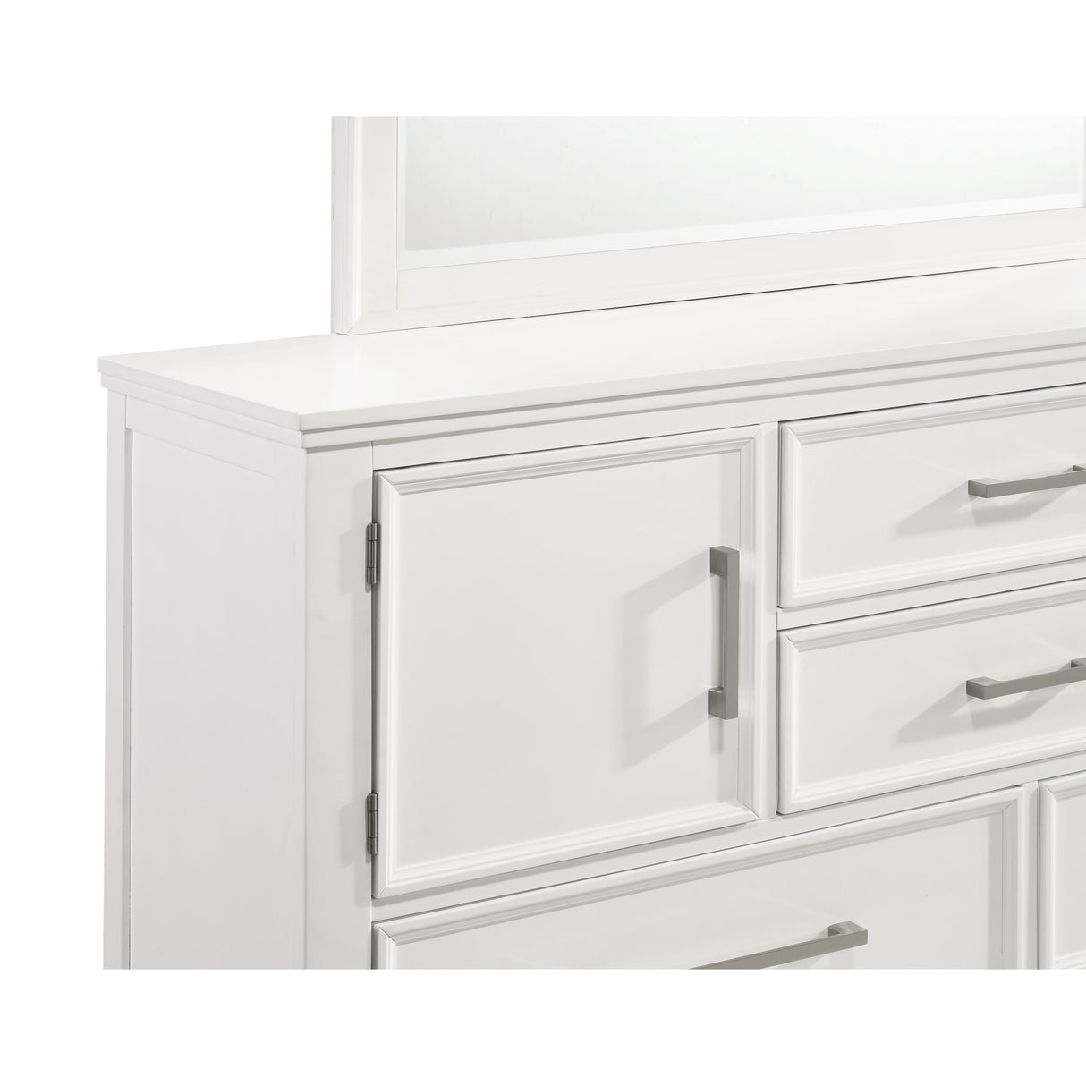 ANDOVER 60" DRESSER W/DOORS-WHITE