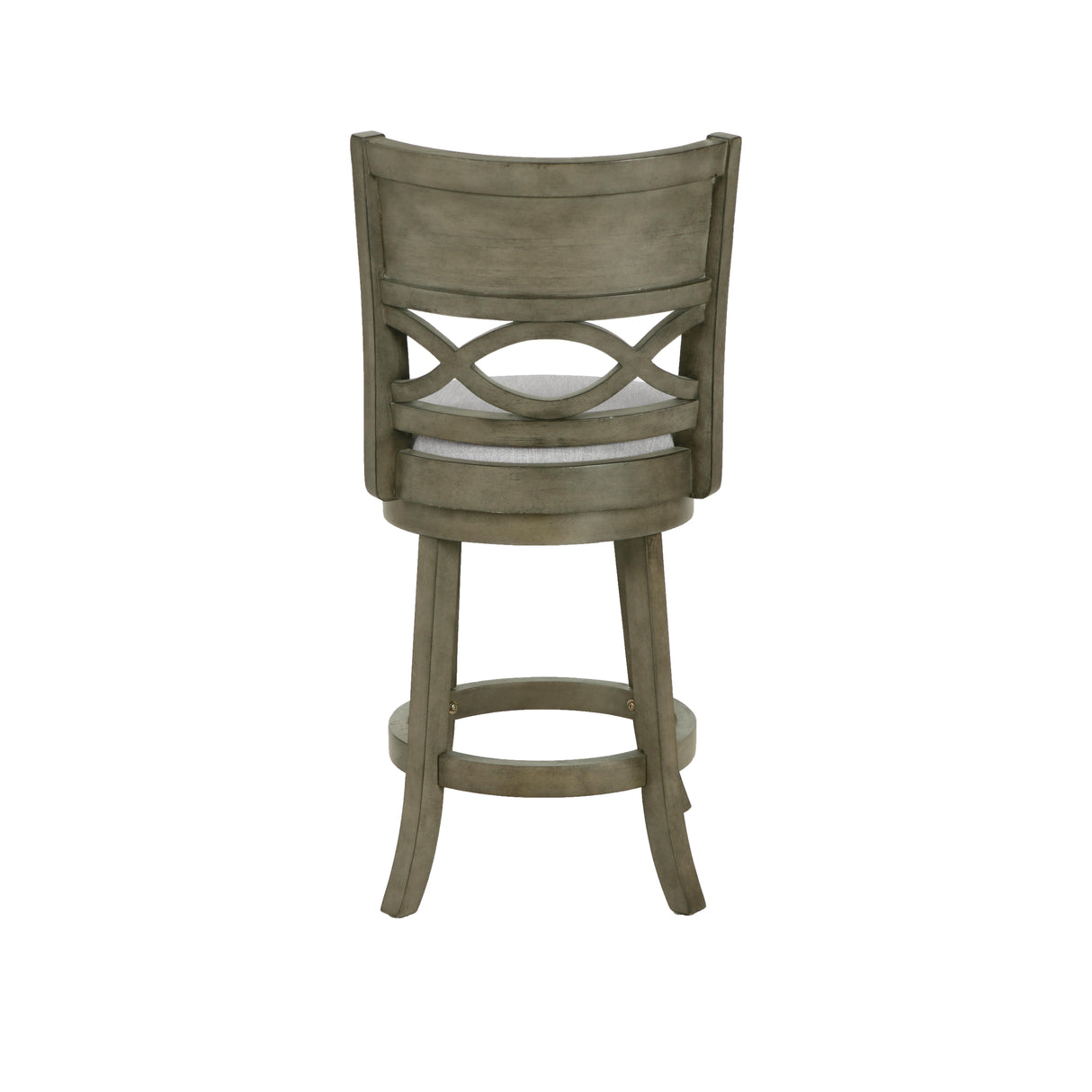 MANCHESTER 24" COUNTER STOOL-ANT GRAY W/FABRIC SEAT