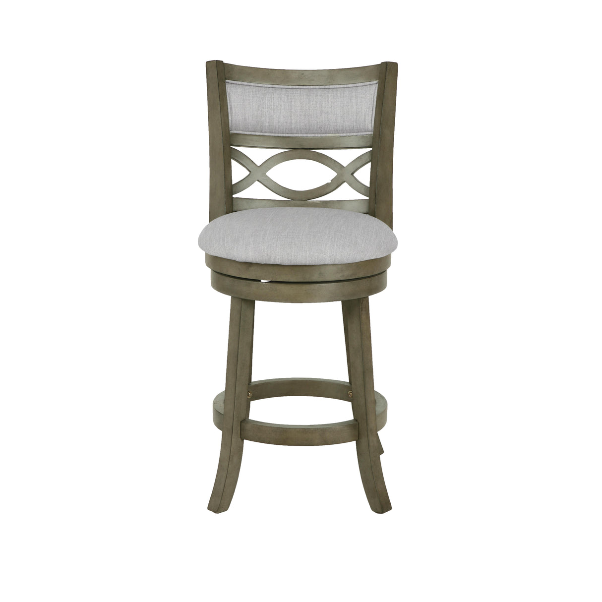 MANCHESTER 24" COUNTER STOOL-ANT GRAY W/FABRIC SEAT