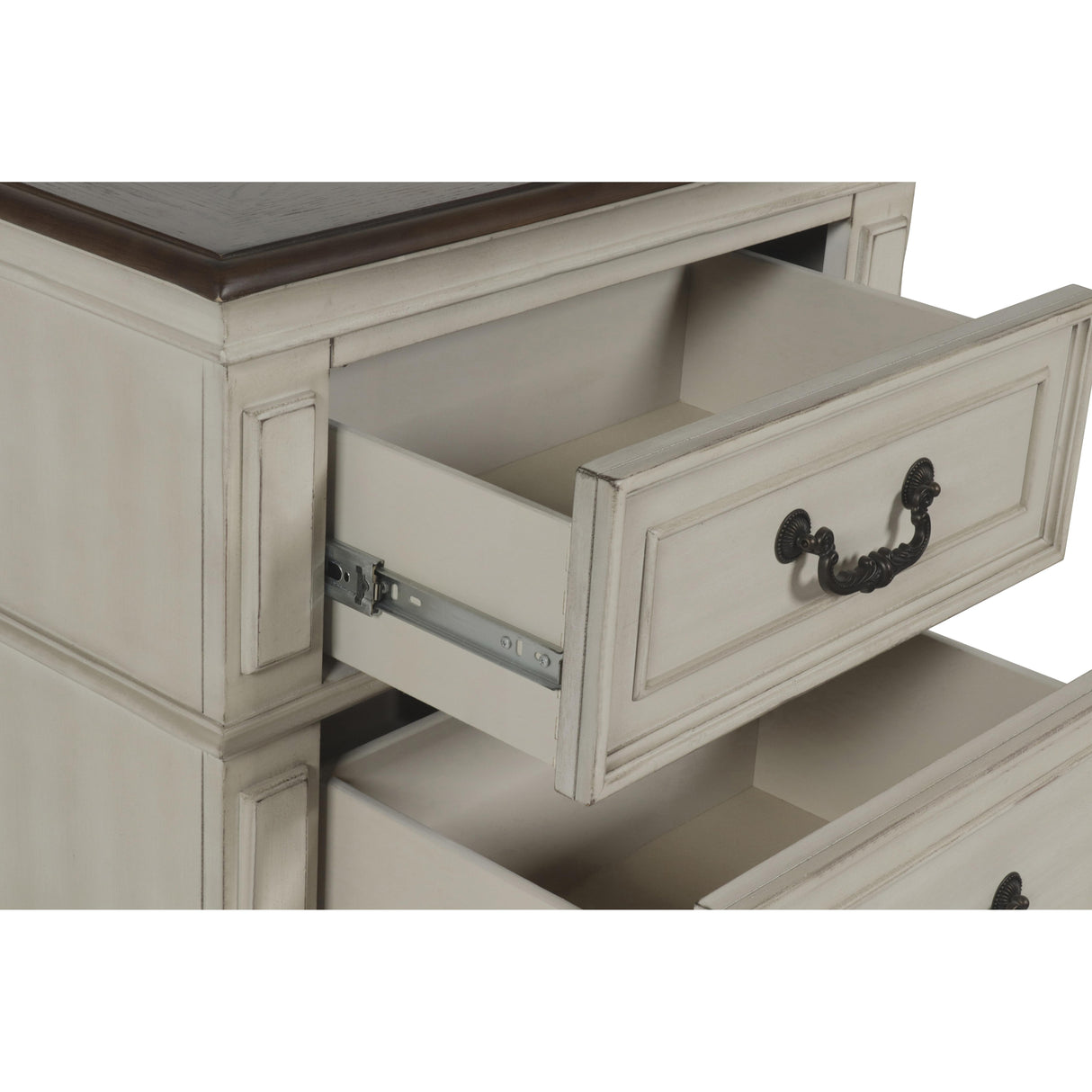 ANASTASIA NIGHTSTAND - ANT. WHITE