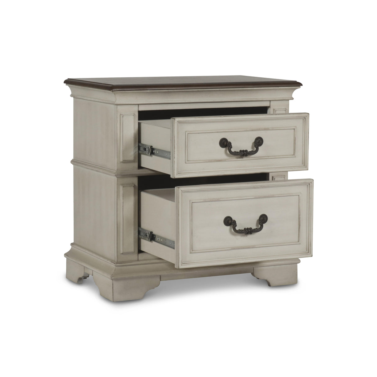 ANASTASIA NIGHTSTAND - ANT. WHITE