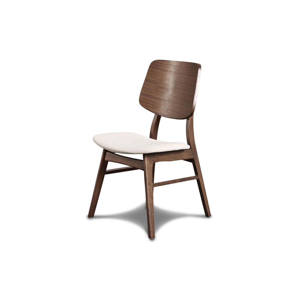 OSCAR WOOD BACK CHAIR - WALNUT, 2 PC PER CARTON