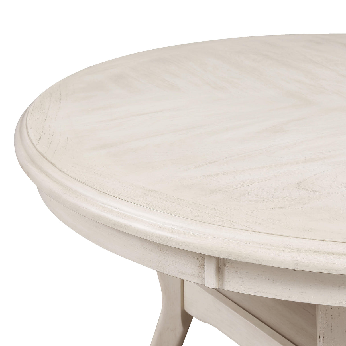 AMY 5PC ROUND DINING SET- BISQUE