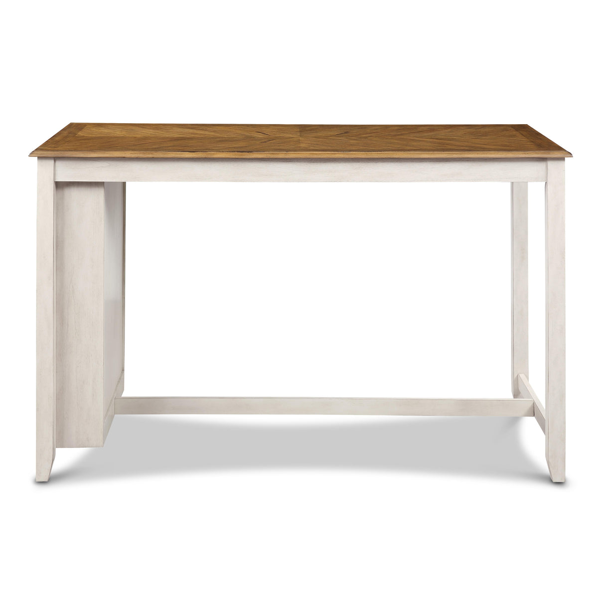 AMY 60" COUNTER TABLE+CHAIRS W/STG (5 PC) -2 TONE BISQUE