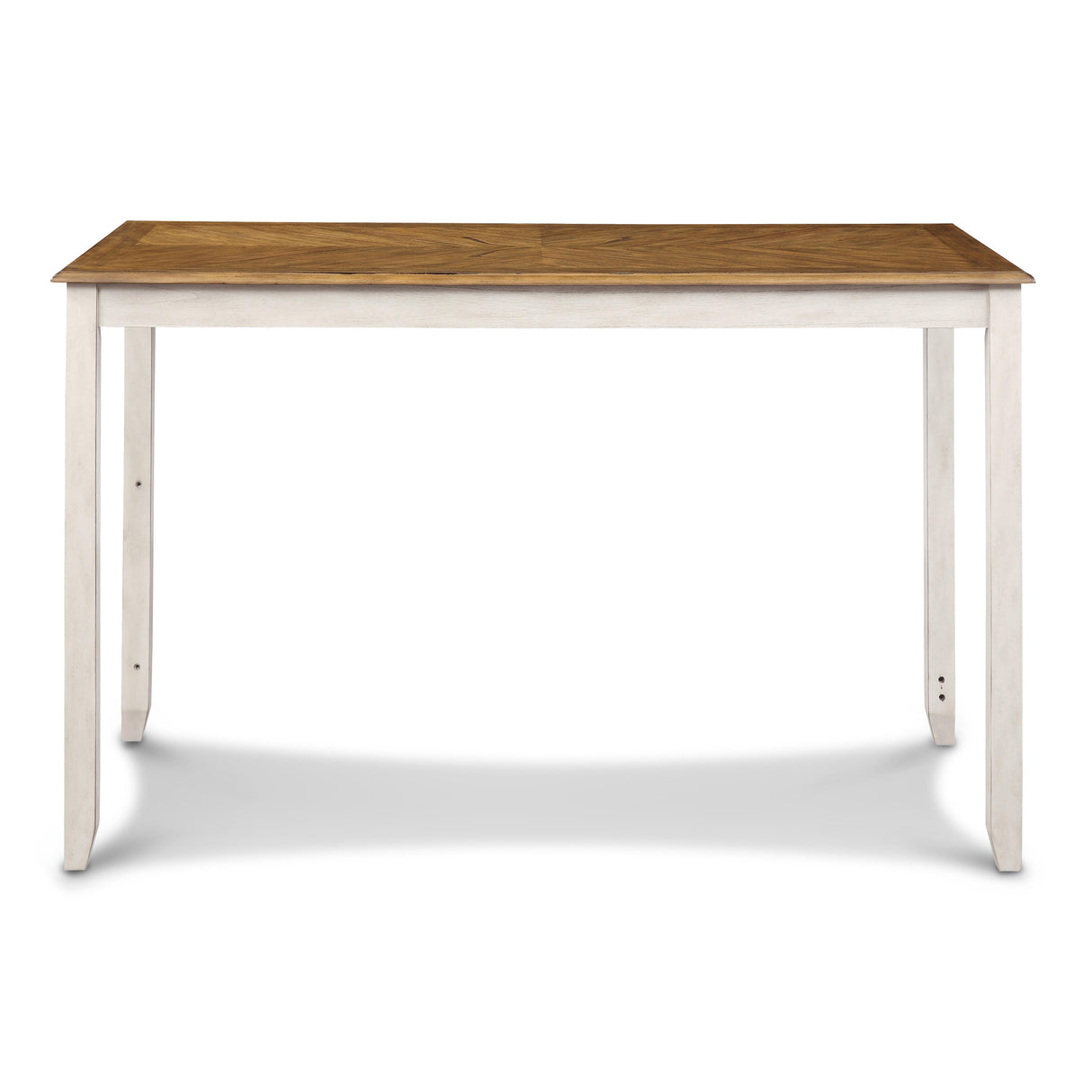 AMY 60" COUNTER TABLE+CHAIRS W/STG (5 PC) -2 TONE BISQUE