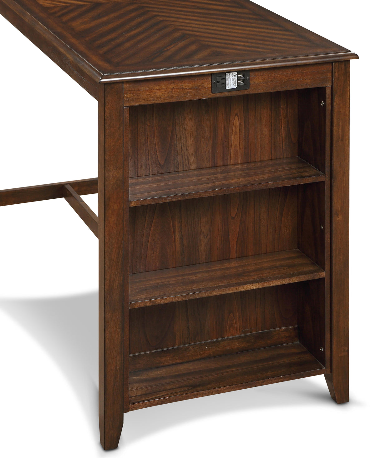 AMY 60" COUNTER TABLE+CHAIRS W/STG (5 PC) -CHERRY