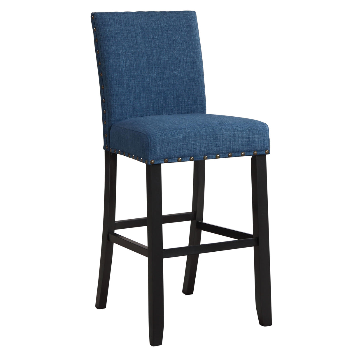 CRISPIN MARINE BLUE BAR CHAIR- (2 /Ctn) - galleria furniture outlet