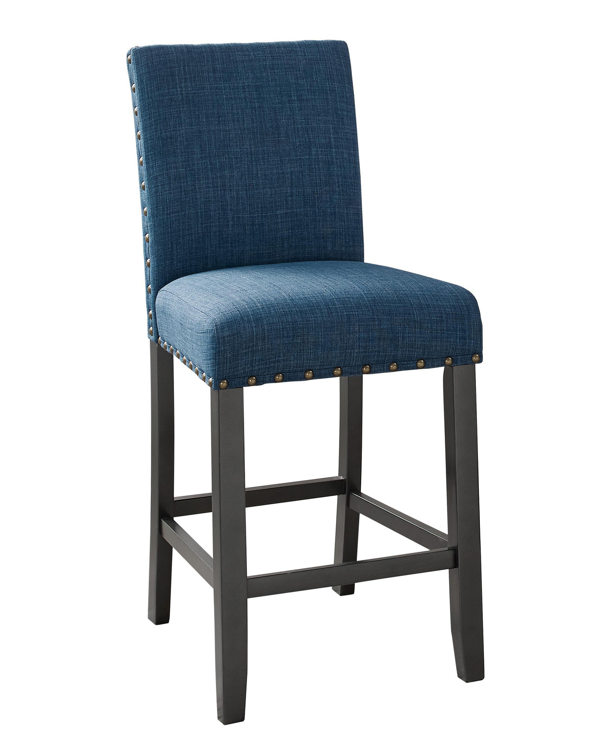 CRISPIN MARINE BLUE COUNTER CHAIR- (2/Ctn) - galleria furniture outlet